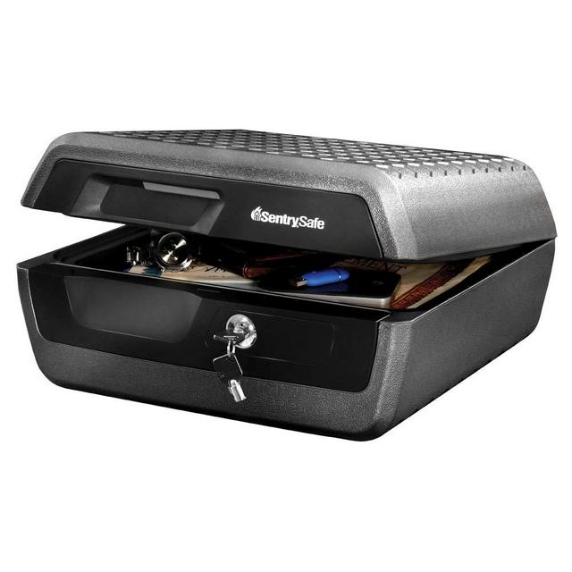 SentrySafe CHW30220 Fireproof Box and Waterproof Box with Key Lock 0.36 Cubic Feet