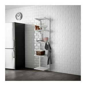 ALGOT wall upright shelf, white