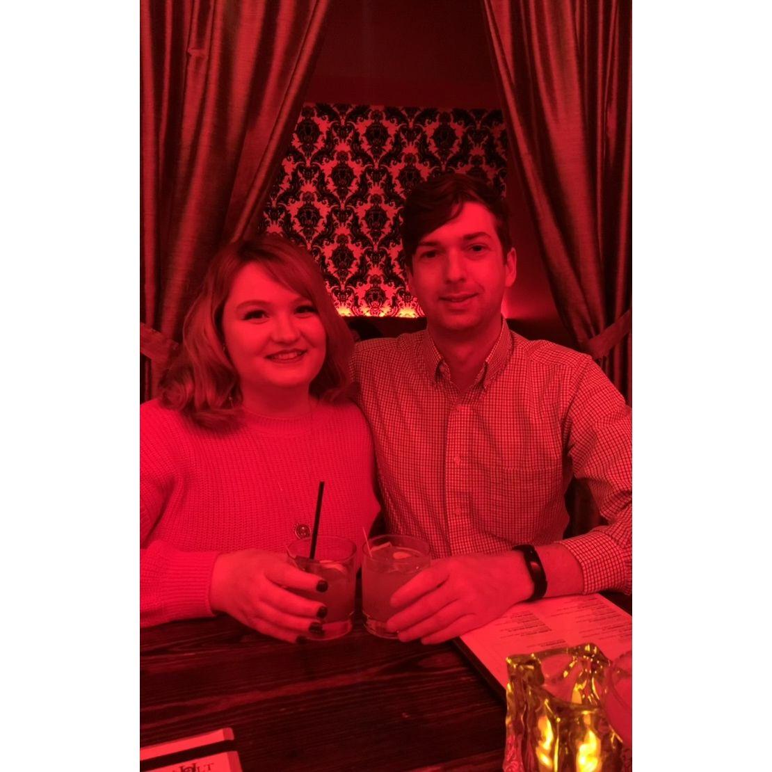 Second Valentine's Day at Vault in Cleveland, OH .... the lighting was coincidental! (February 2022)