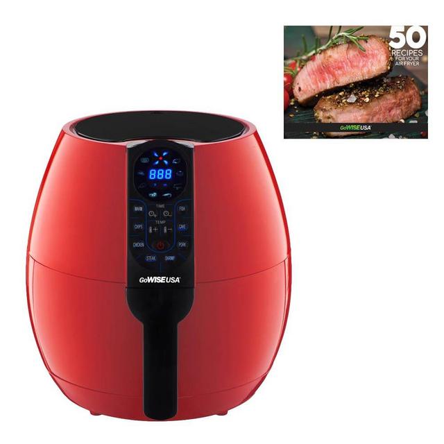 GoWISE USA 3.7-Quart Programmable Air Fryer with 8 Cook Presets, GW22639