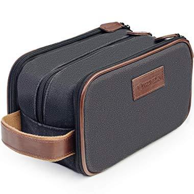 Travel Toiletry Bag - Dopp Kit for Men - Cosmetic Toiletry Bag for Men | Large Portable Bathroom Accessories Kit | Hygiene Shaving bag | Mens Toiletry Travel Bag | Travel Bags for Toiletries Bag