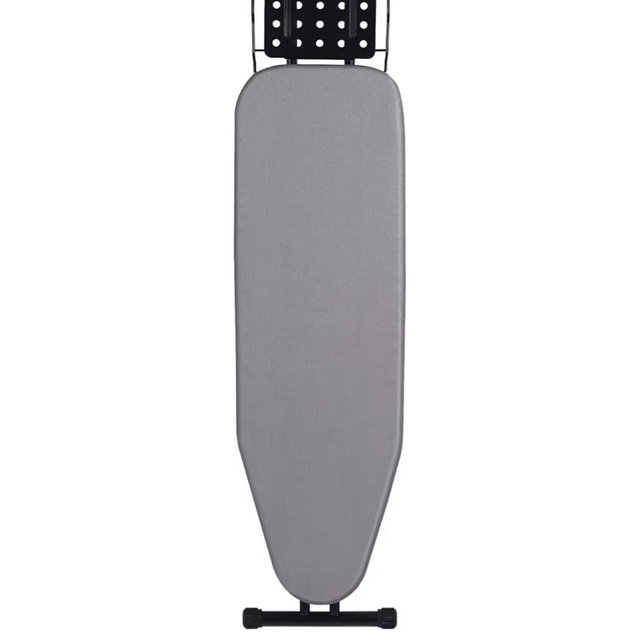Jakeefud Deluxe Ironing Board with Heat Resistant Cover and Thicken Felt Pad, Heavy Sturdy Legs,Full Size Hanger Iron Board,Foldable (L-Grey)