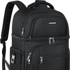 Cooler Backpack,Insulated Backpack Cooler Leakproof Double Deck Cooler Bag for Men Women RFID Lunch Backpack