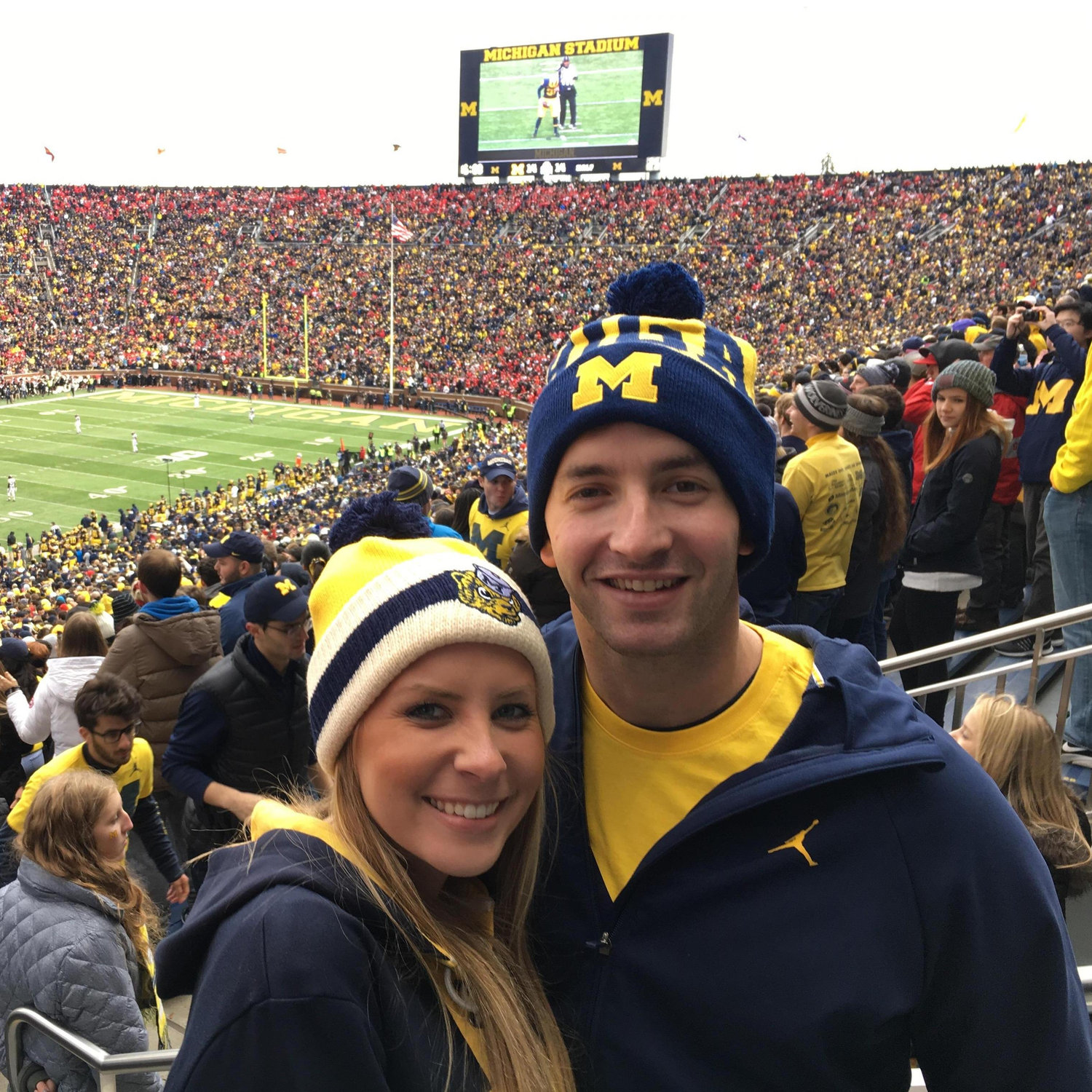 Michigan vs. Ohio State game at "The Big House" with 112,000 of our friends! We spent Thanksgiving in Ann Arbor with Matt's family.