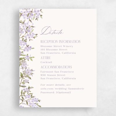 Dark Lilac, Purple Wedding Enclosure - Allegra