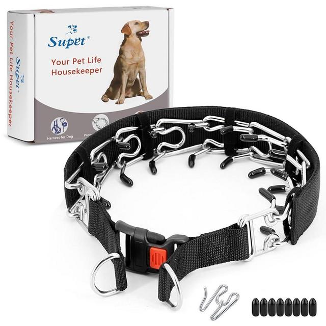 Supet Dog Training Collar with Quick Release Buckle, No Pull Dog Collar for Small Medium Large Dogs 0612, S( non stock )