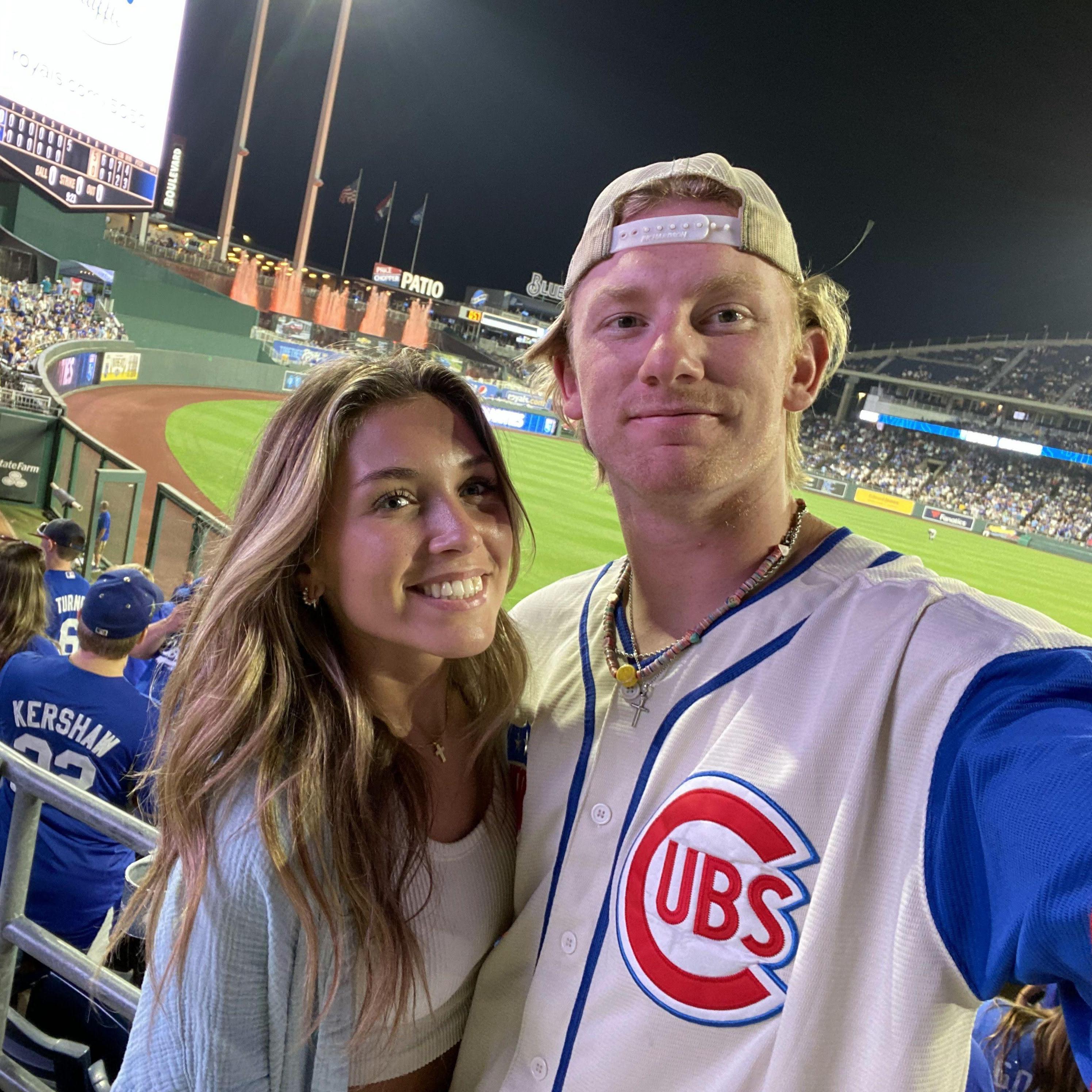 We went to the KC Royals baseball game for our first date.