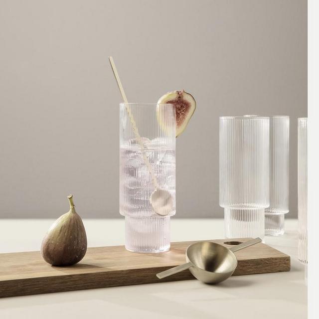 Ripple Long Drink Glasses (Set of 4)