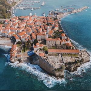 Evening in Budva, Montenegro