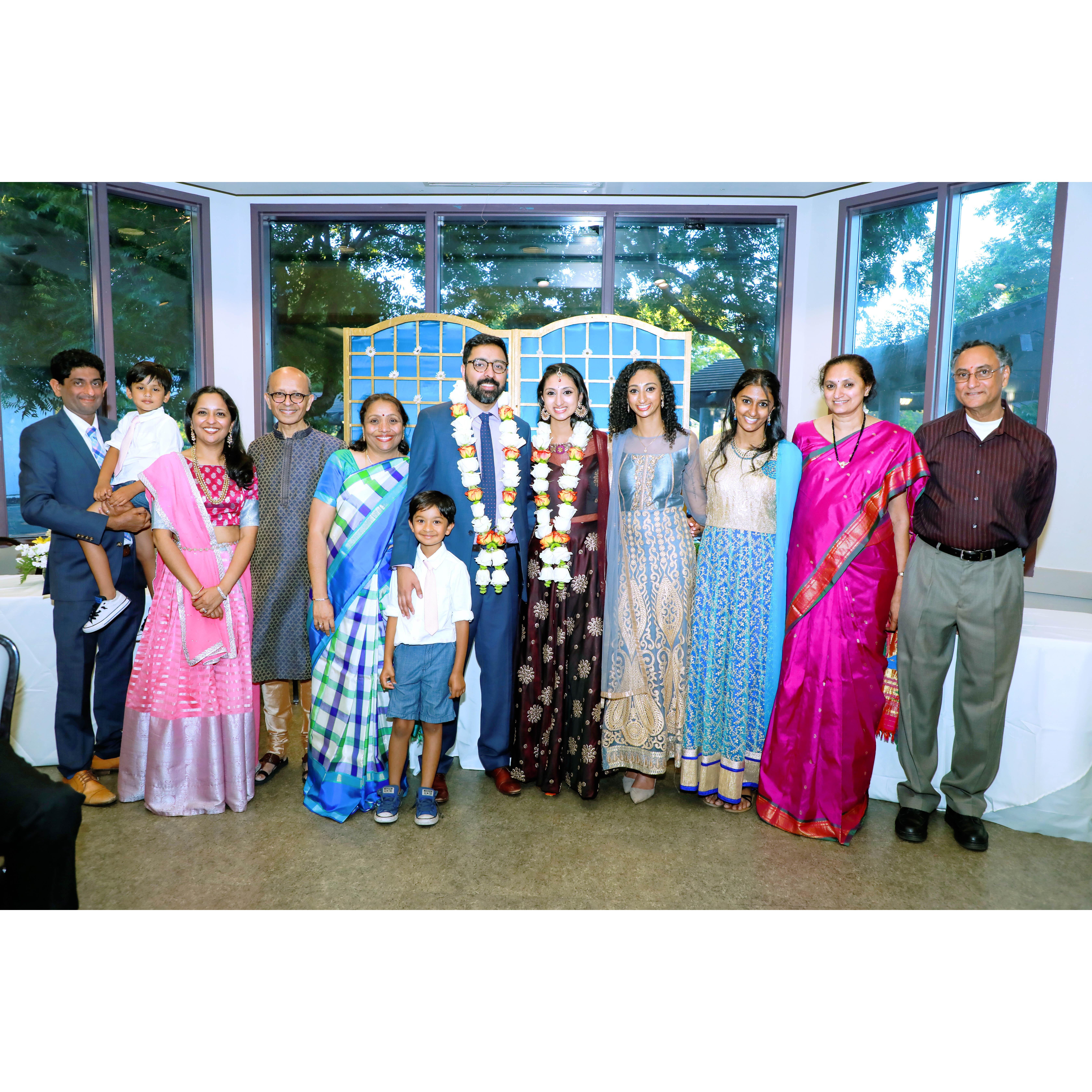 The entire family