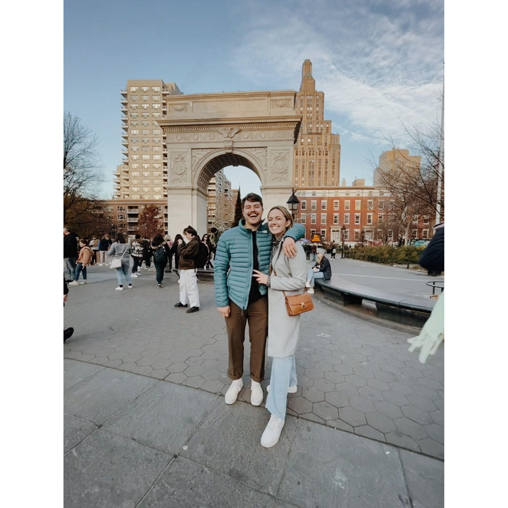 We both had never been to NYC so we planned a trip right before Christmas to see it all! Walked a minimum of 25k steps and had at least one slice of pizza a day :)