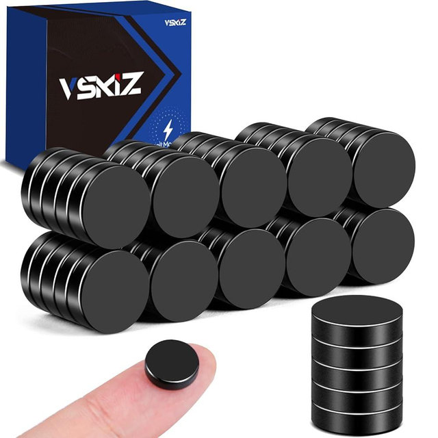 VSKIZ 50 Pcs Refrigerator Magnets, Neodymium Fridge Magnet Rare Earth Magnets, Whiteboard Magnets for Crafts, DIY, Office