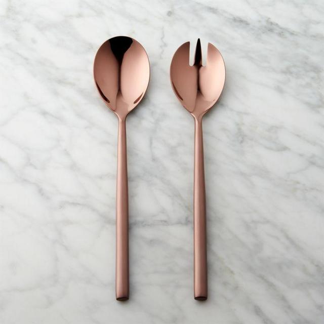 Rush Dark Bronze Serving Spoons
