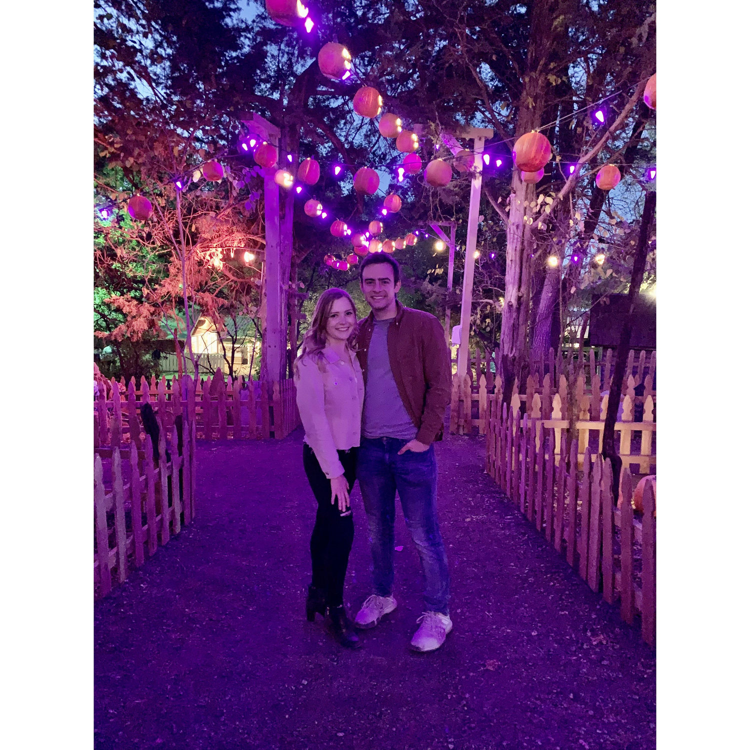 Enjoying fall activities together! Fall is Reagan's favorite season.