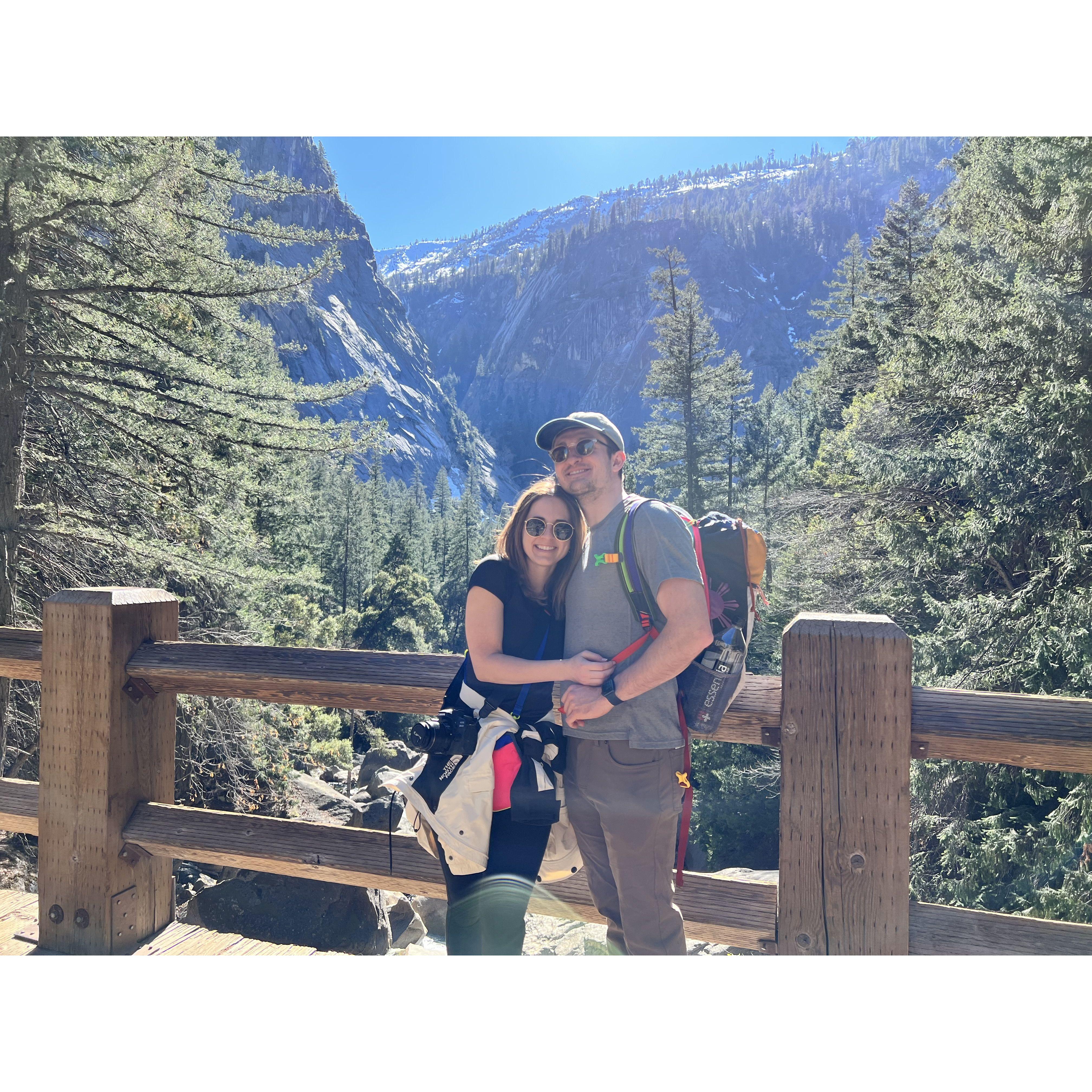 Olivia's first time in Yosemite