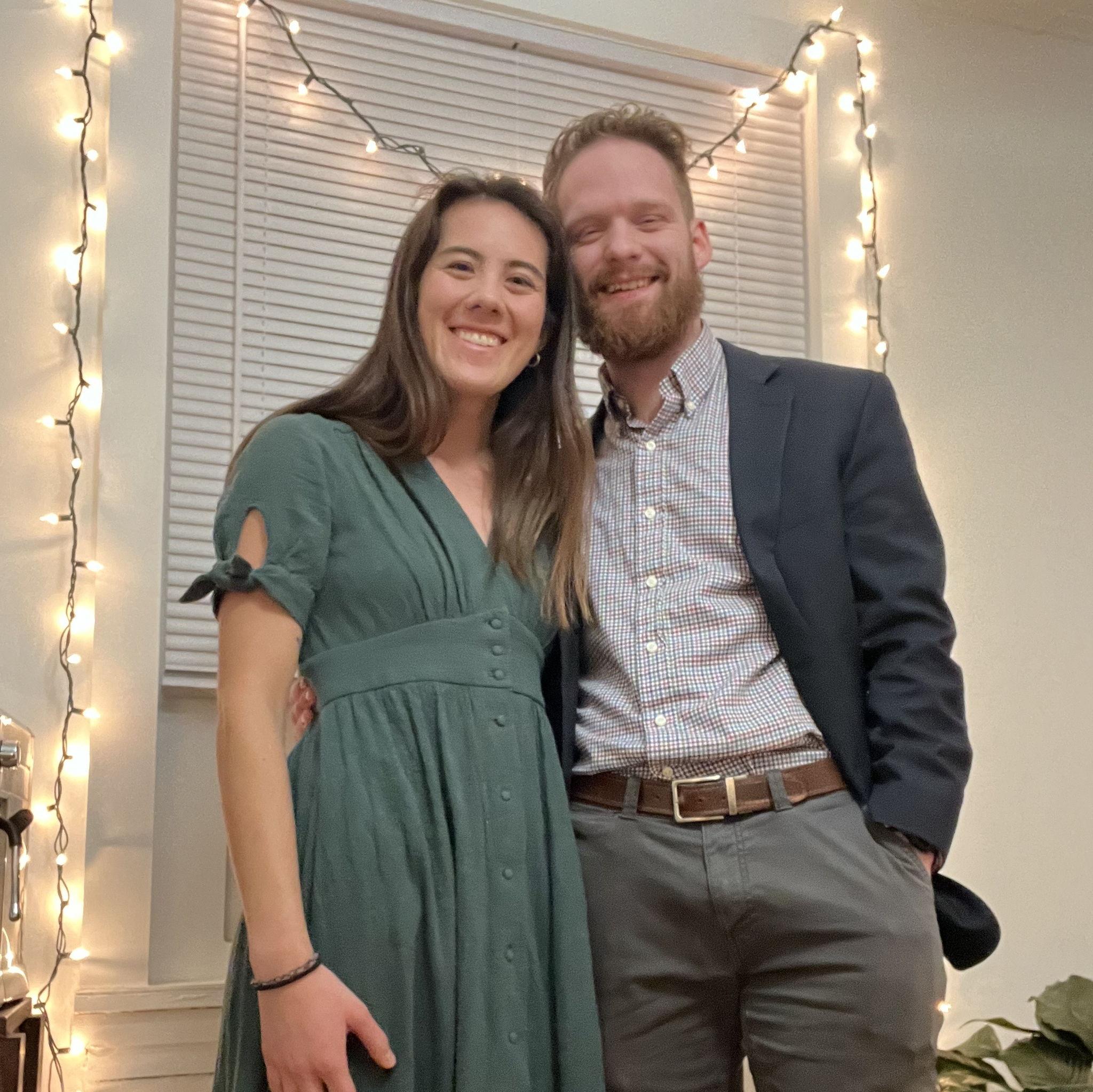 Christmas Eve 2024! We were both in Philly for work over Christmas. Sophia said she wouldn't spend Christmas with a guy who wasn't her boyfriend, so Jon asked her to be his girlfriend that night!