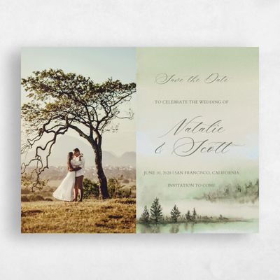 Green Mountain Wedding Save the Date - Colt Photo