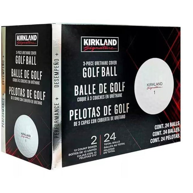 KIRKLAND Signature V3.0#1654518 Performance Plus 3-Piece Urethane Covered Golf Ball (2 Dozen, 24 Balls)