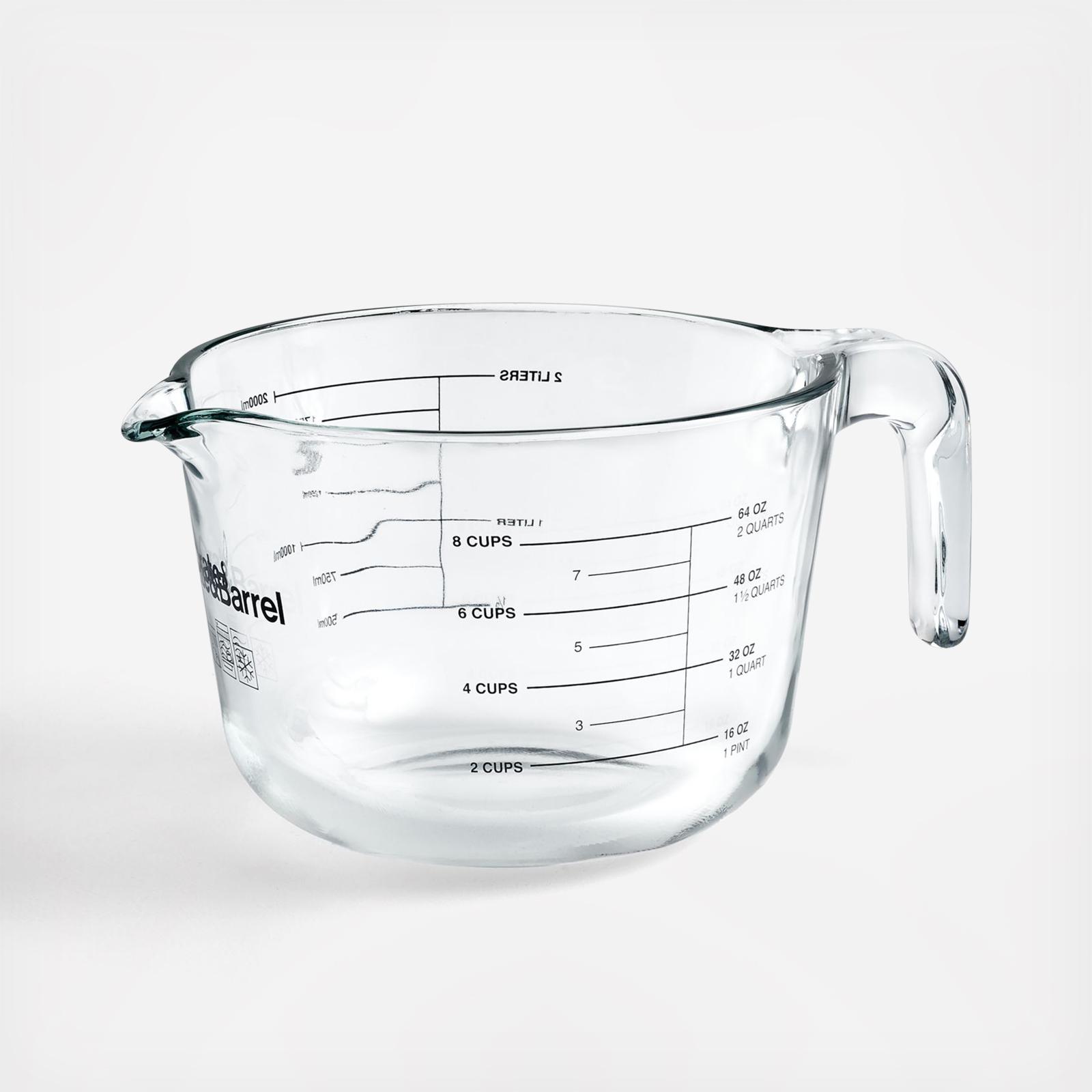 Crate and Barrel 8-Cup Glass Measuring Cup
