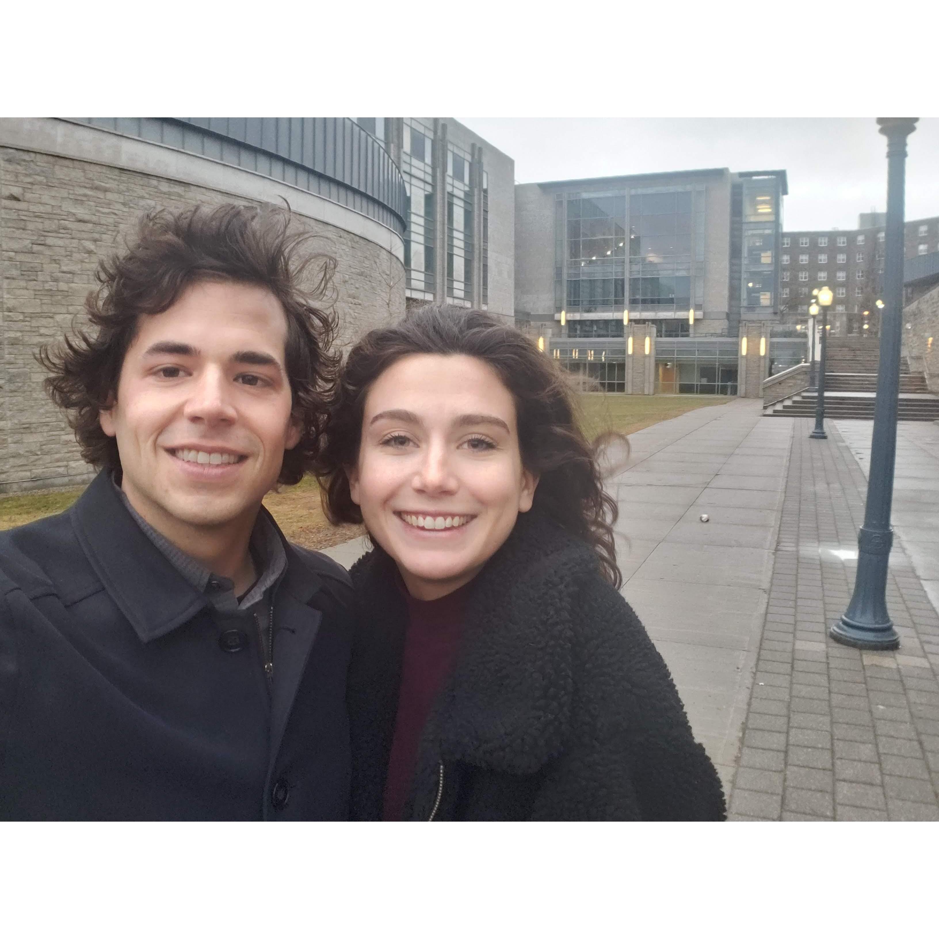 Visits down memory lane, Chernoff Hall at Queen's.