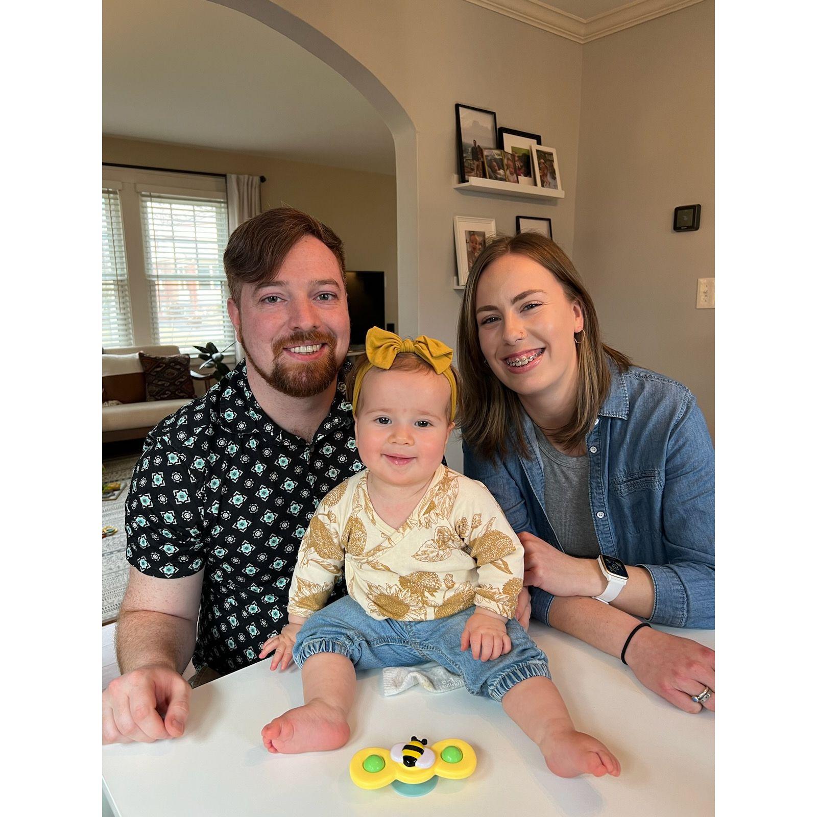 Posing with Sylvie, March 2022
