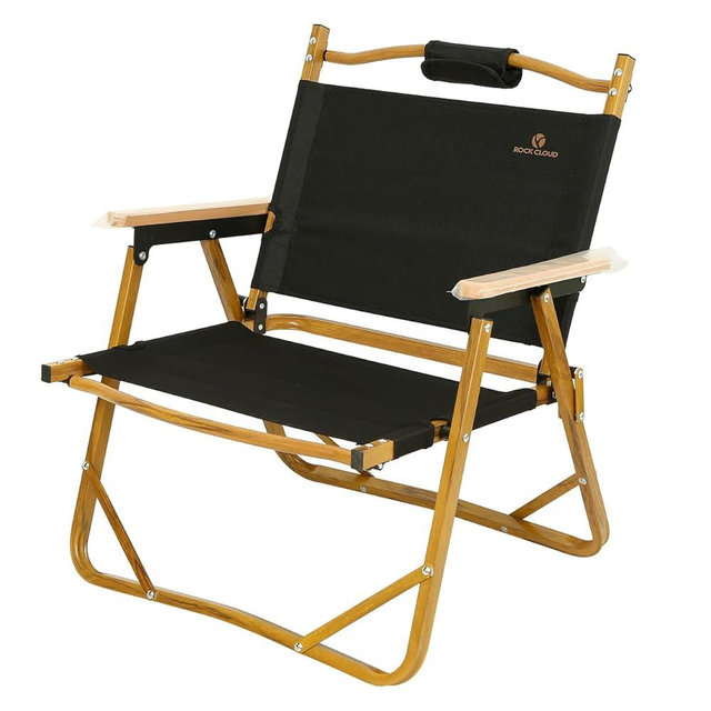 ROCK CLOUD Portable Folding Camping Chair Low Beach Chairs for Camp Lawn Hiking Sports Hunting