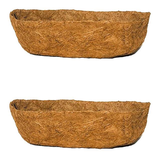 Holly LifePro 24" Replacement Coco Fiber Liner, 2 PCS Basket Liners for Planters, Natural Coconut Fiber for Window Box, Garden Flower Vegetables Pot for Hanging Basket