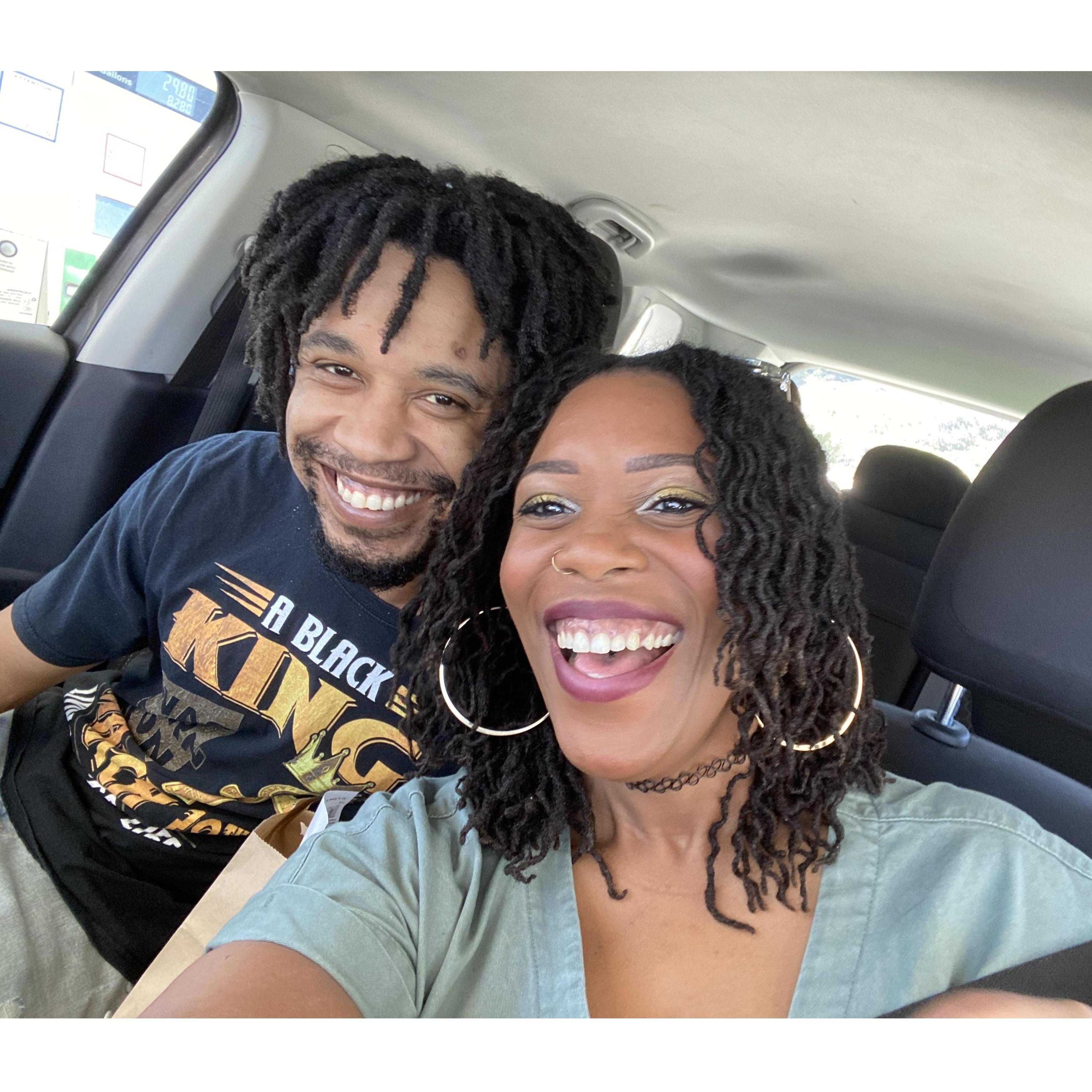 On our way to get our marriage license!