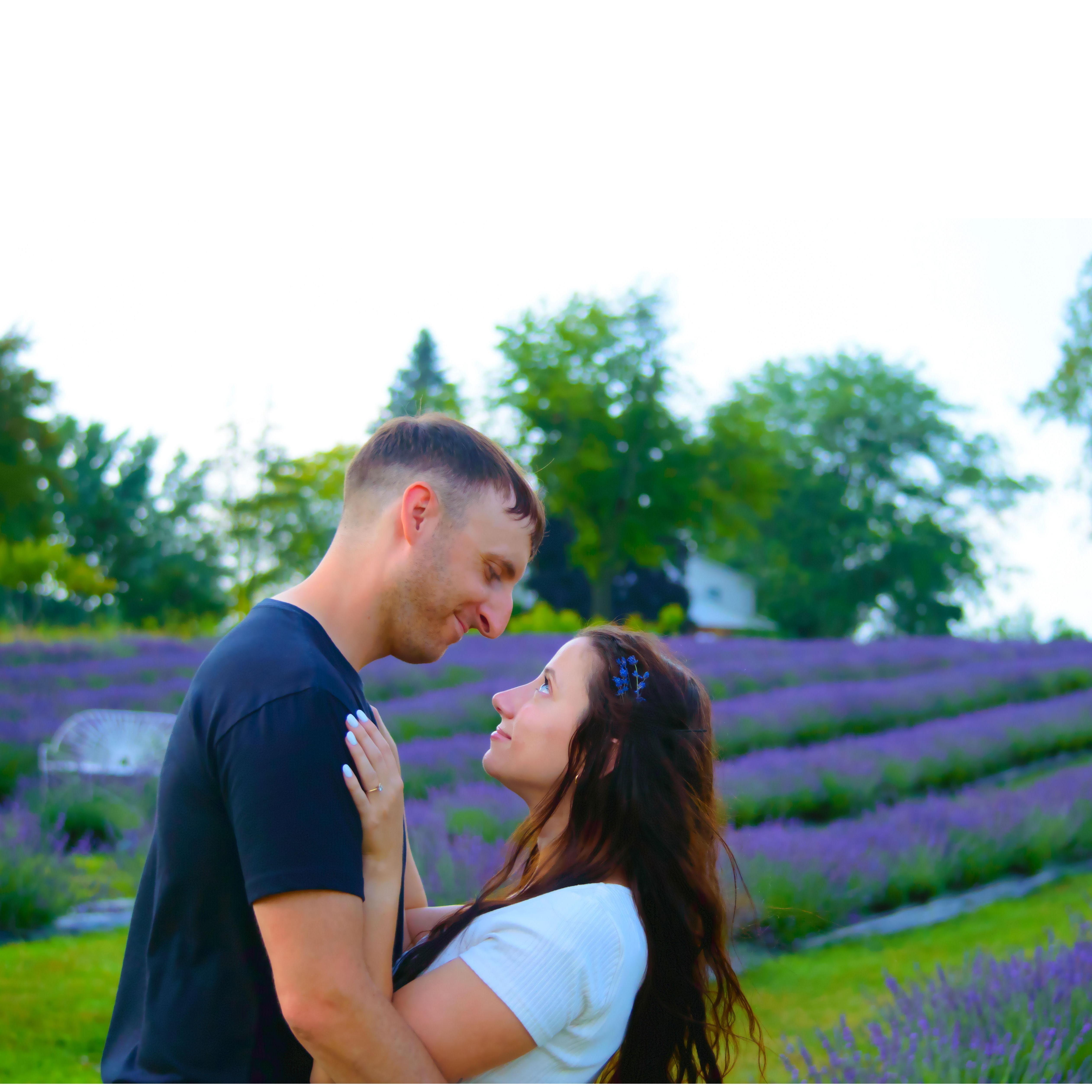 Engagement photo shoot, Indigo Fields (Imlay City, MI)
