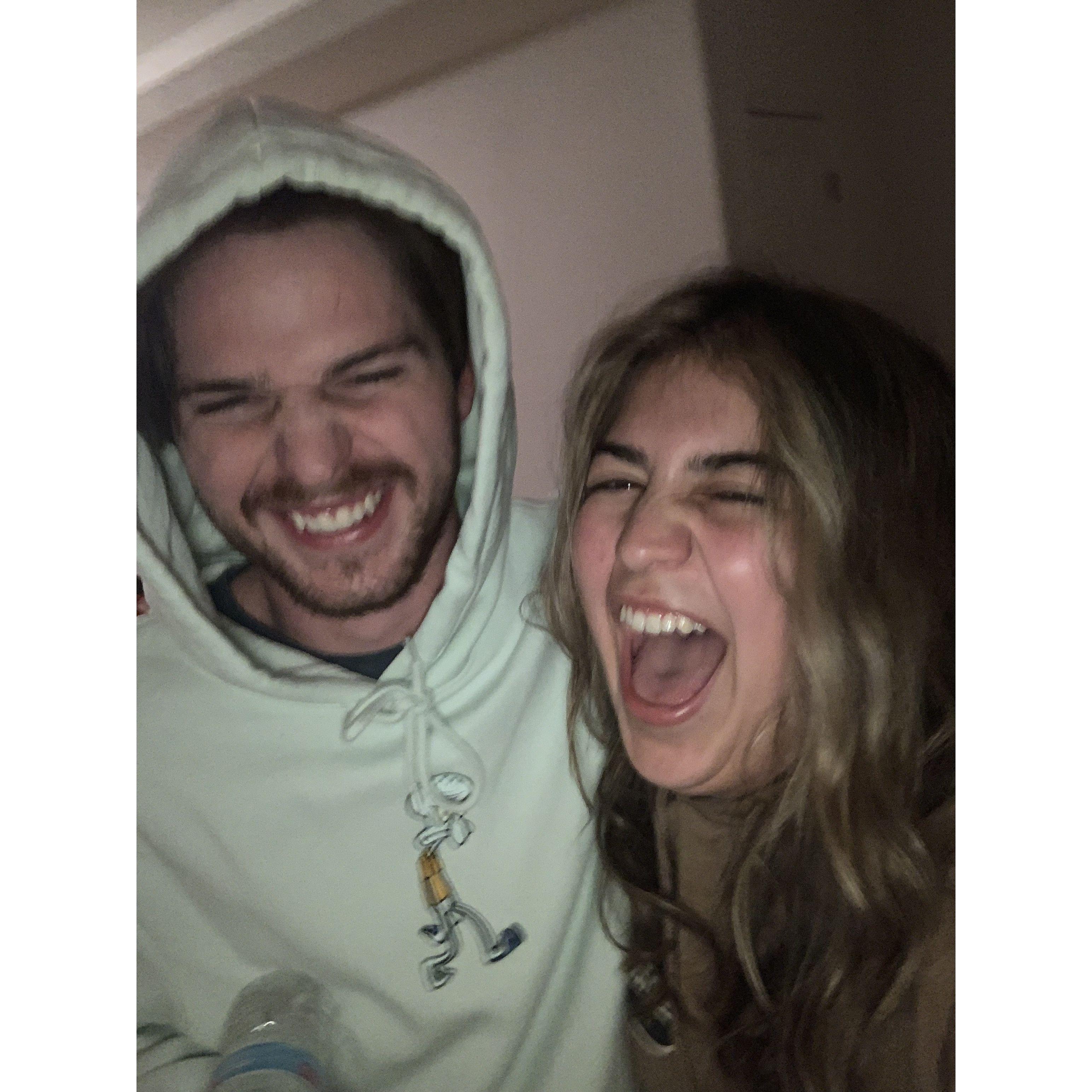 we are laughing in this picture
