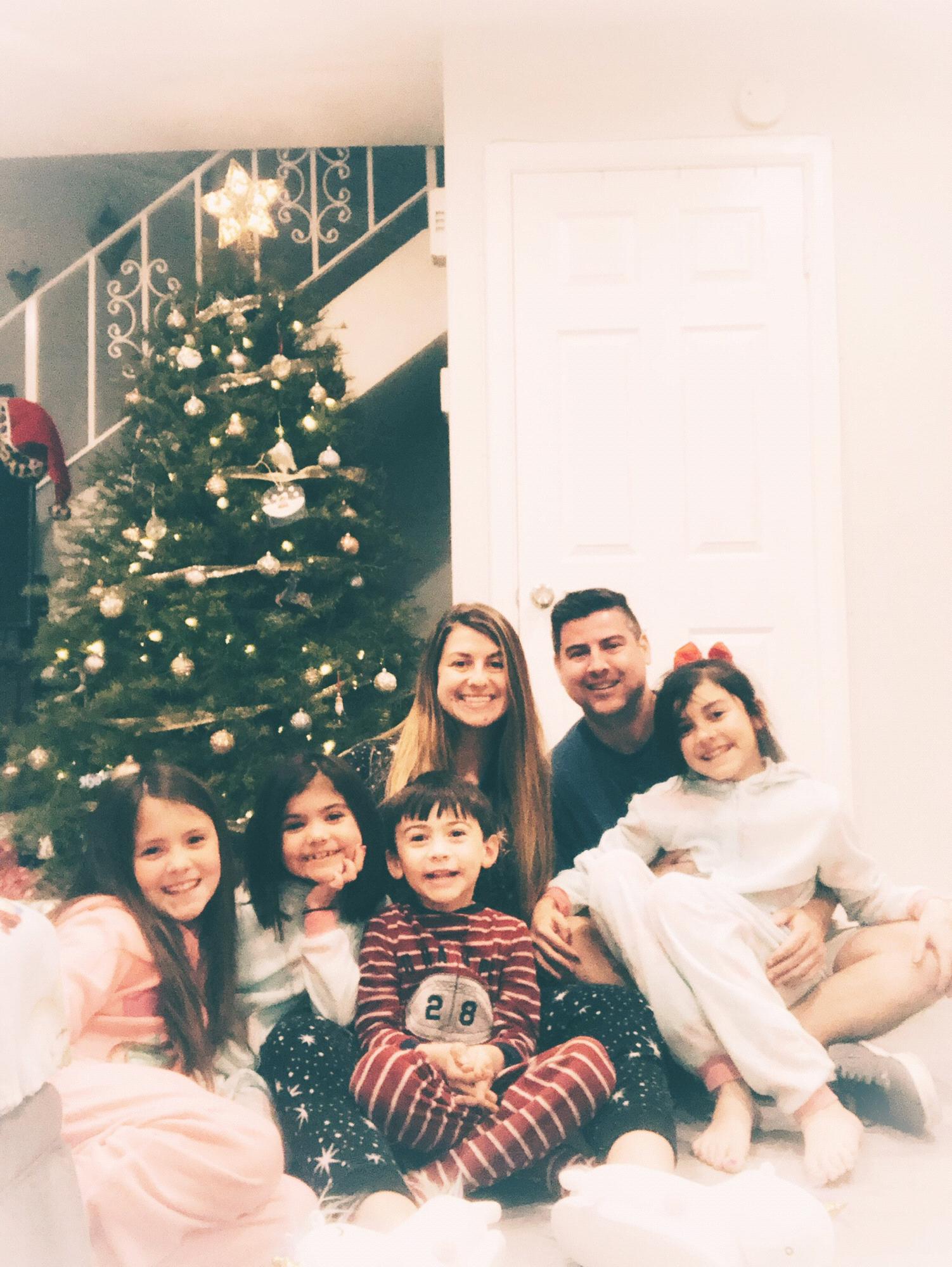 Our first Christmas all together as a family.