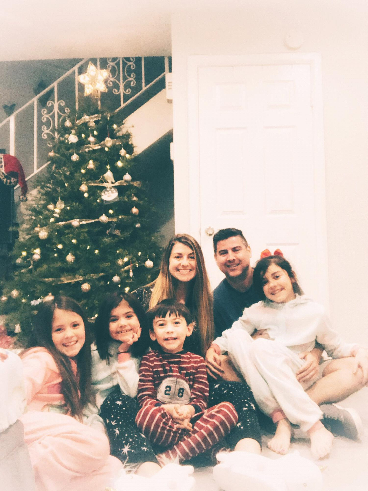 Our first Christmas all together as a family.