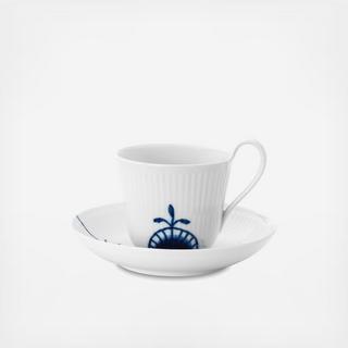 Fluted Mega Cup & Saucer