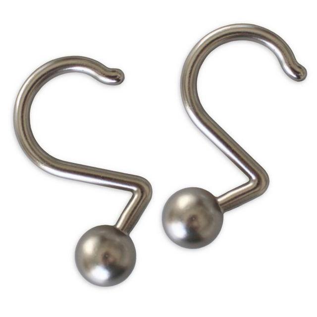 12-Piece Globe Aluminum Hook in Satin Nickel