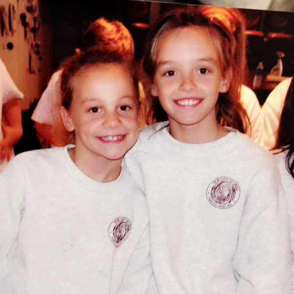 Mary and Olivia in the elementary school days!