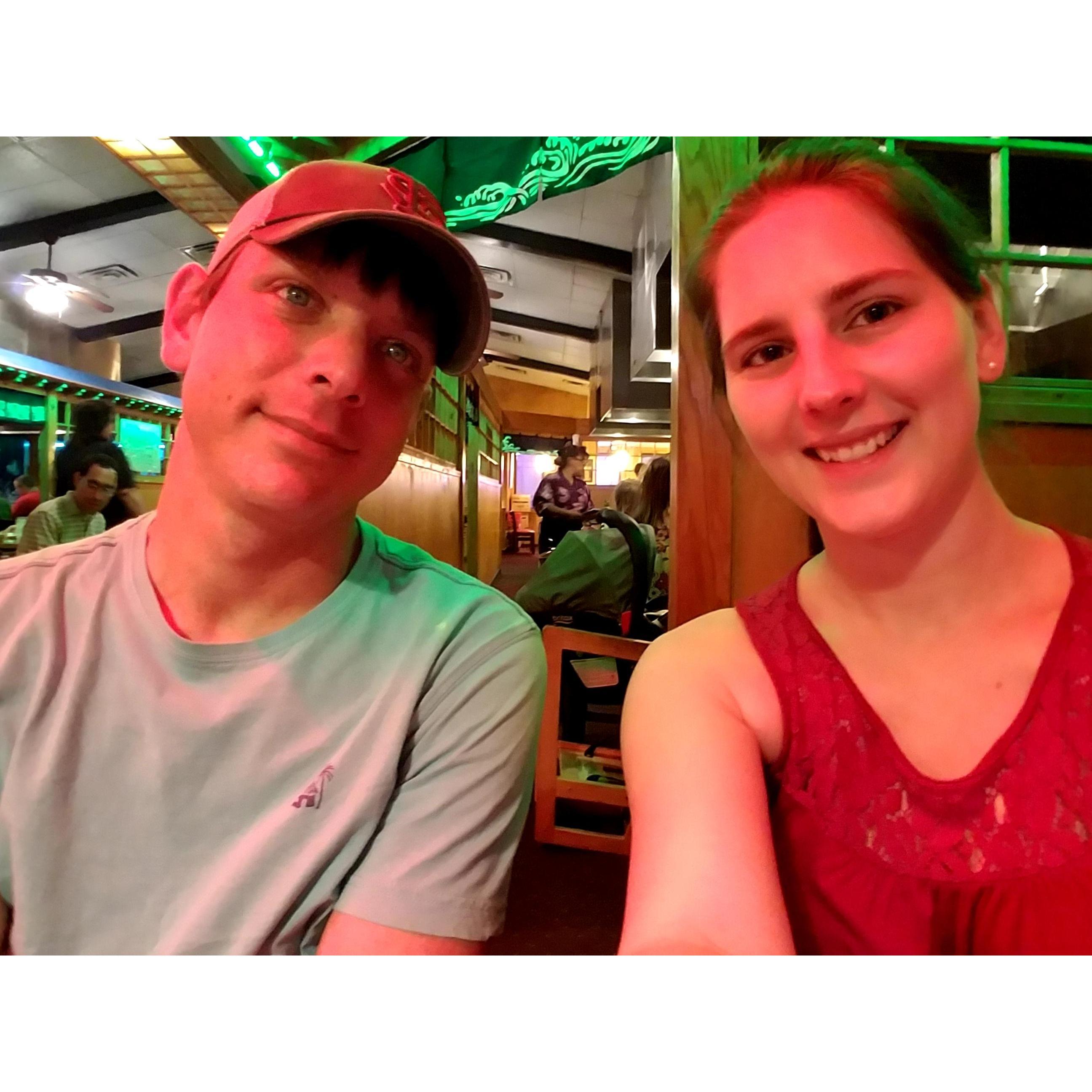 It's wonderful that we both love sushi because that could have been a deal breaker.