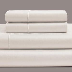 CHATEAU HOME COLLECTION 800-Thread-Count Egyptian Cotton Deep Pocket Sateen Weave Queen Sheet Set, Ivory