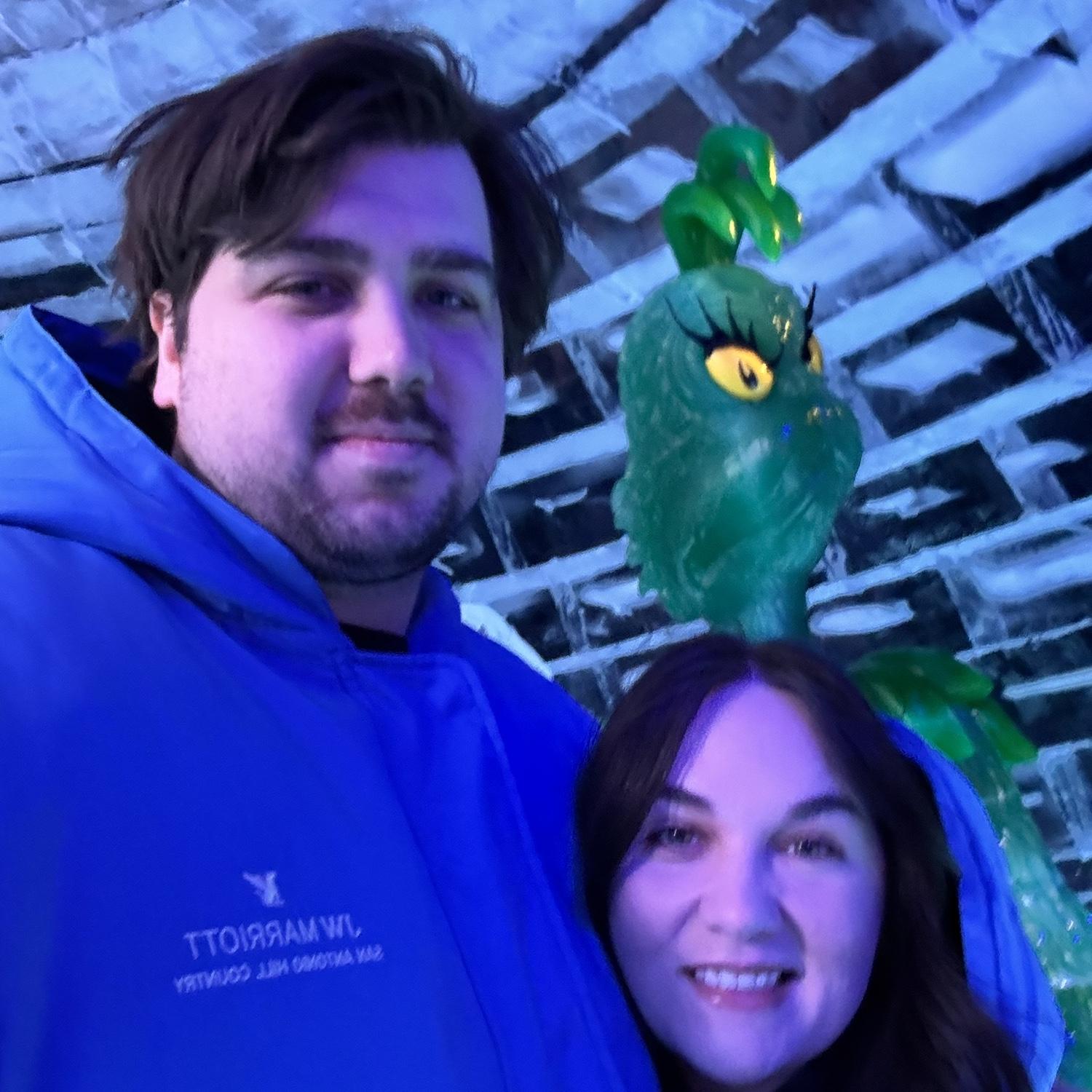 Christmas lCE sculptures