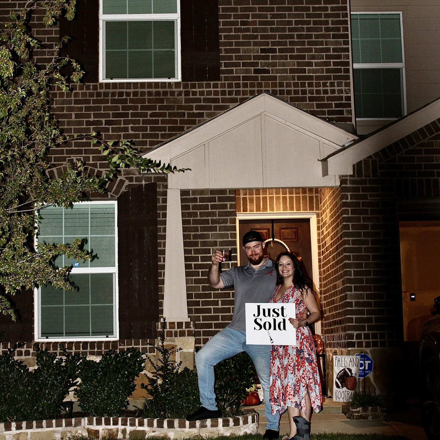 Our first house, in Fort Worth!
