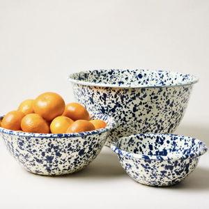 Spatter Enamelware Bowl