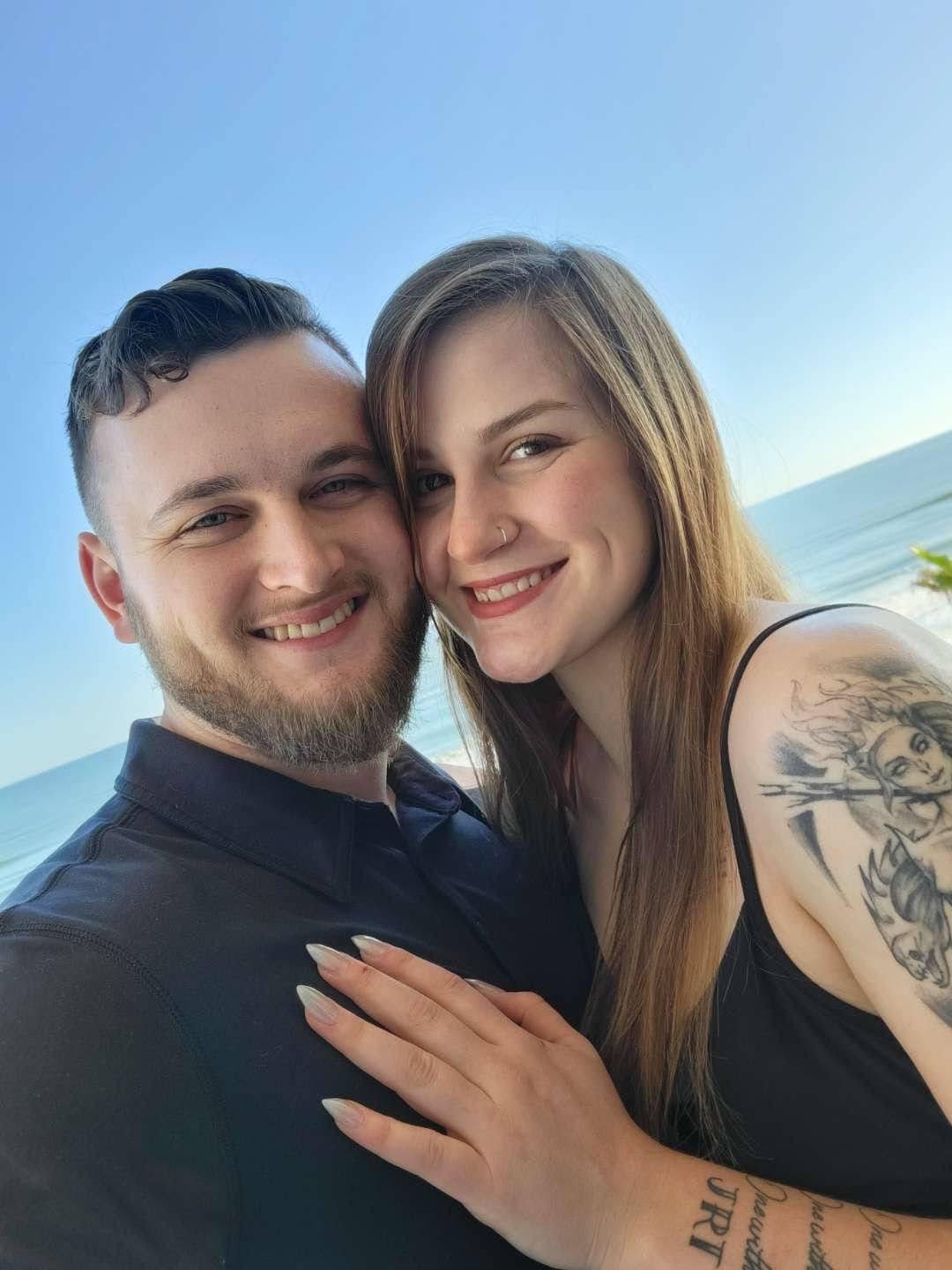 Our first Christmas together, we spent it in Florida with my side of the family!