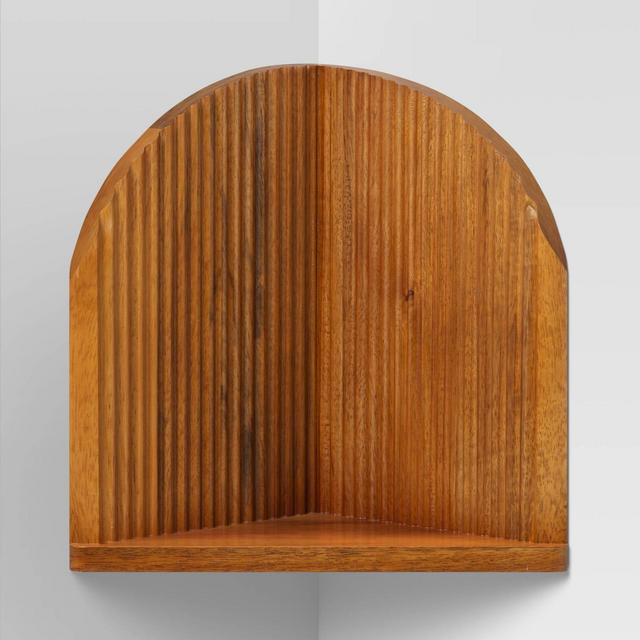Decorative Wooden Corner Wall Shelf - Threshold™