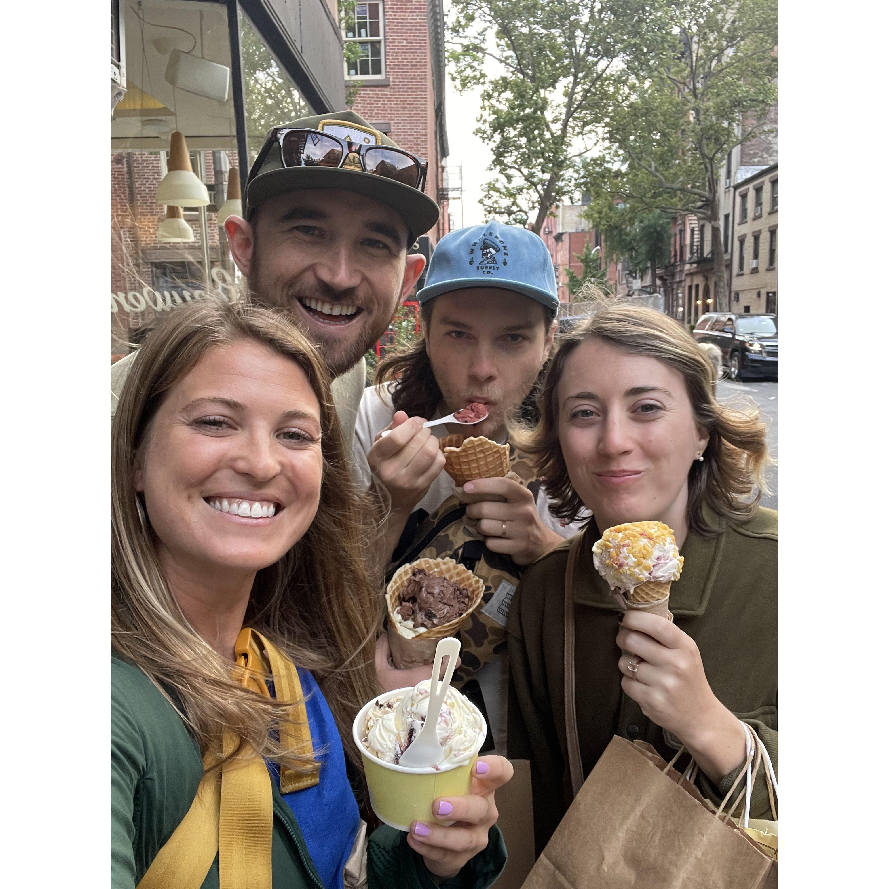 New York with our MOH and Best Man!