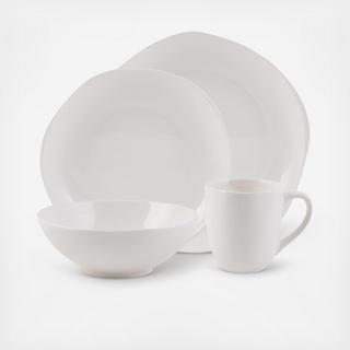 Organic Coupe 16-Piece Dinnerware Set, Service for 4