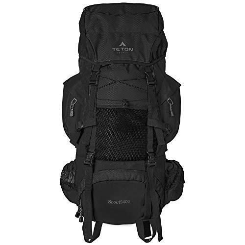 TETON Sports Scout 3400 Internal Frame Backpack; High-Performance Backpack for Backpacking, Hiking, Camping