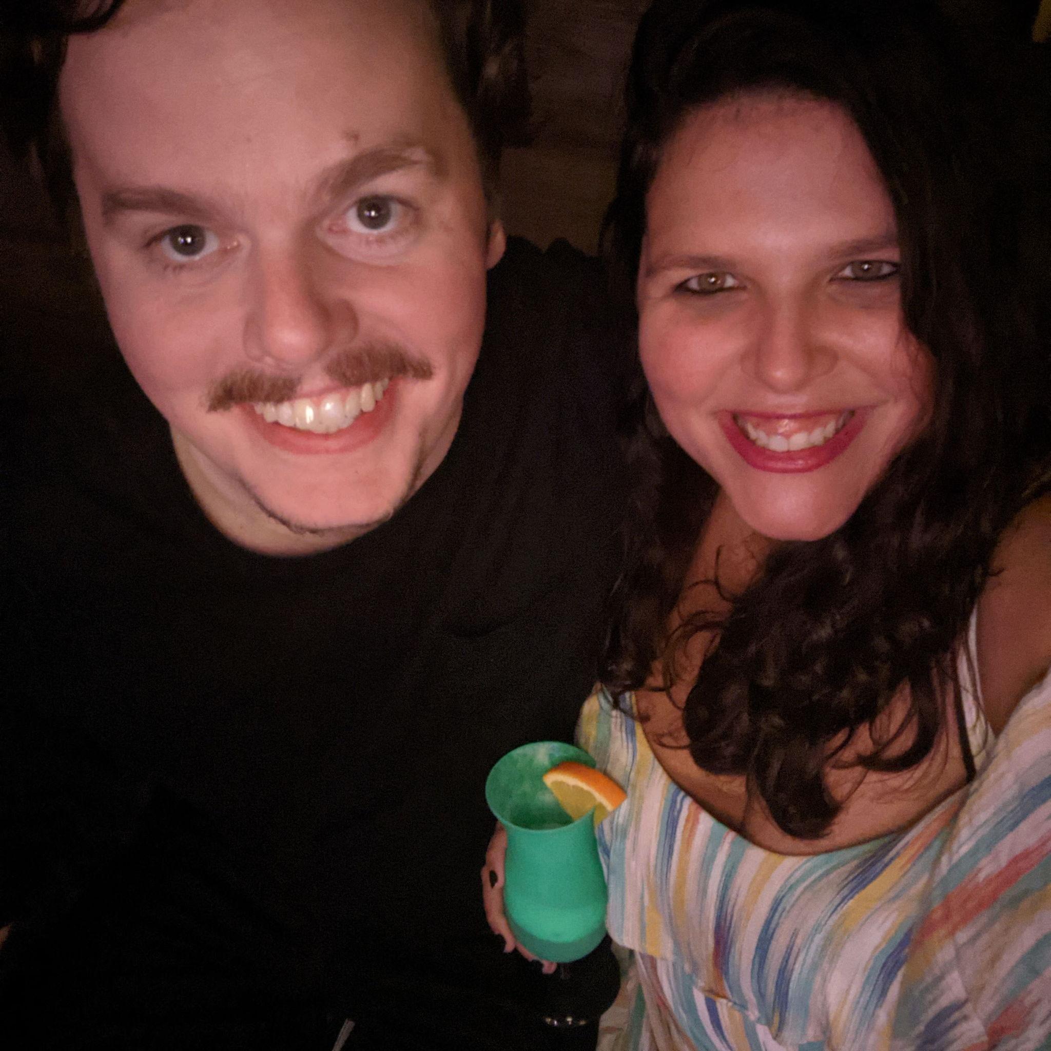 Our first selfie the day after we met