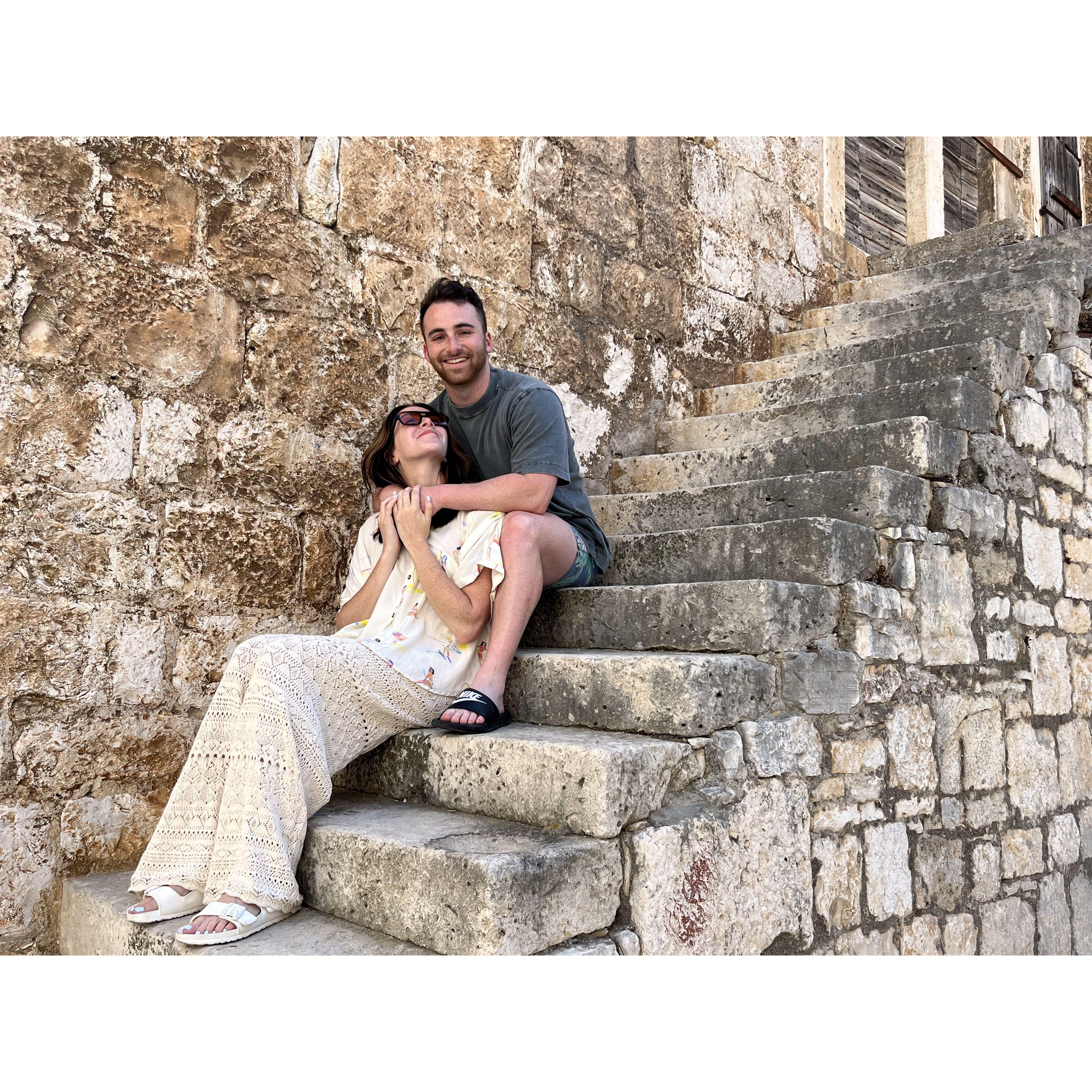 One of our favorite pictures together from our trip to Croatia!