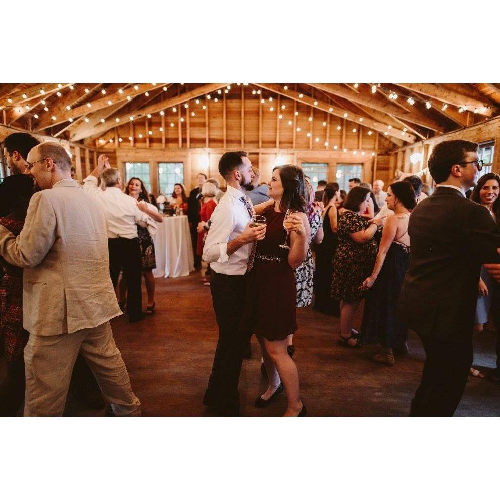 Us dancing at our dear friend's (Jake and Sarah) wedding. Caitlin caught the bouquet that night.