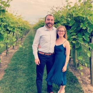 At a friends wedding in a winery