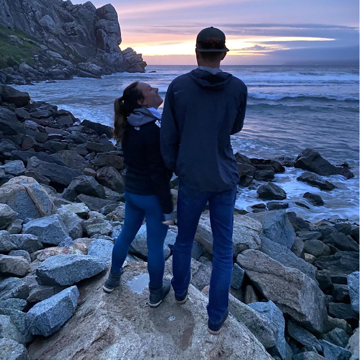 The height difference is real... celebrating our birthdays in one of our favorite places.